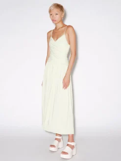 RUCHED SLIP DRESS