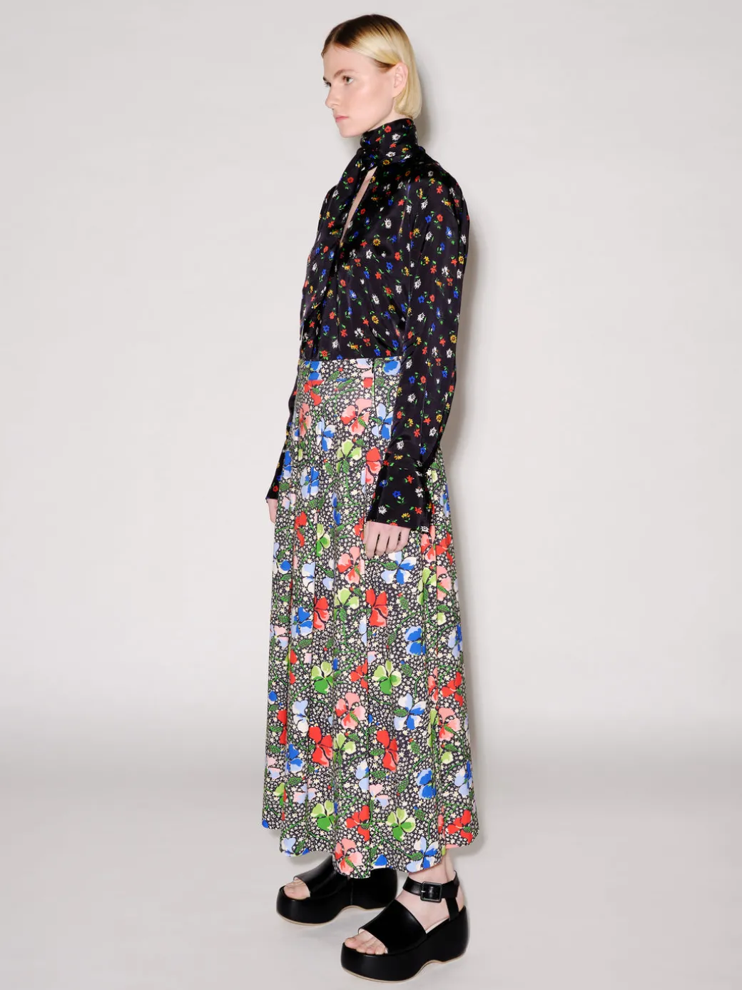 Scarf Neck Shirt