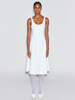 SCOOP NECK FLARED DRESS