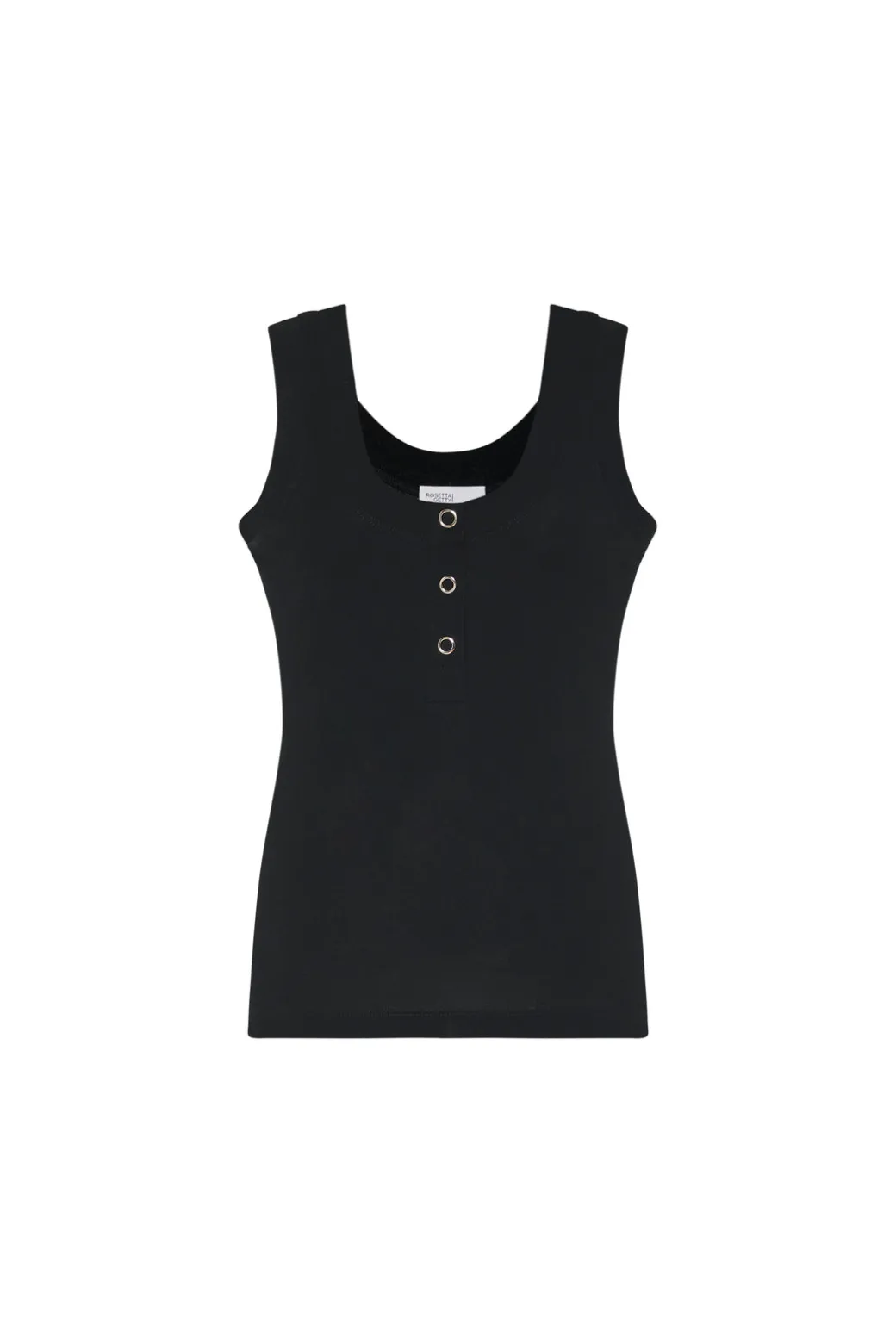 SCOOP NECK HENLEY TANK TOP