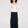 SCOOP NECK OFF THE SHOULDER TOP