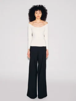 SCOOP NECK OFF THE SHOULDER TOP