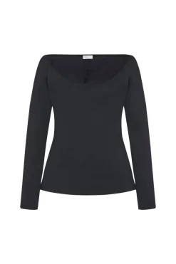 SCOOP NECK OFF THE SHOULDER TOP