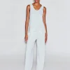 SCOOP NECK TANK - SOLID INTERLOCK