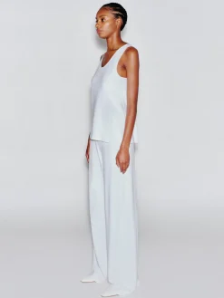 SCOOP NECK TANK - SOLID INTERLOCK