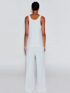 SCOOP NECK TANK - SOLID INTERLOCK