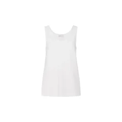 SCOOP NECK TANK - SOLID INTERLOCK