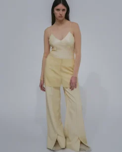 SHEER PLISSE TURTLENECK