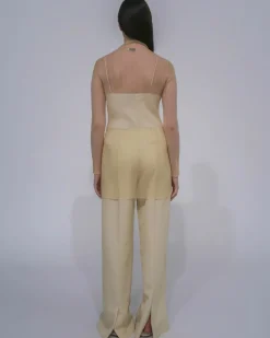 SHEER PLISSE TURTLENECK