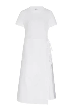SHORT SLEEVE APRON COMBO T-SHIRT DRESS