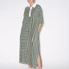 SHORT SLEEVE RUGBY MAXI DRESS