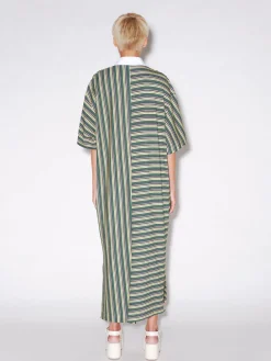 SHORT SLEEVE RUGBY MAXI DRESS