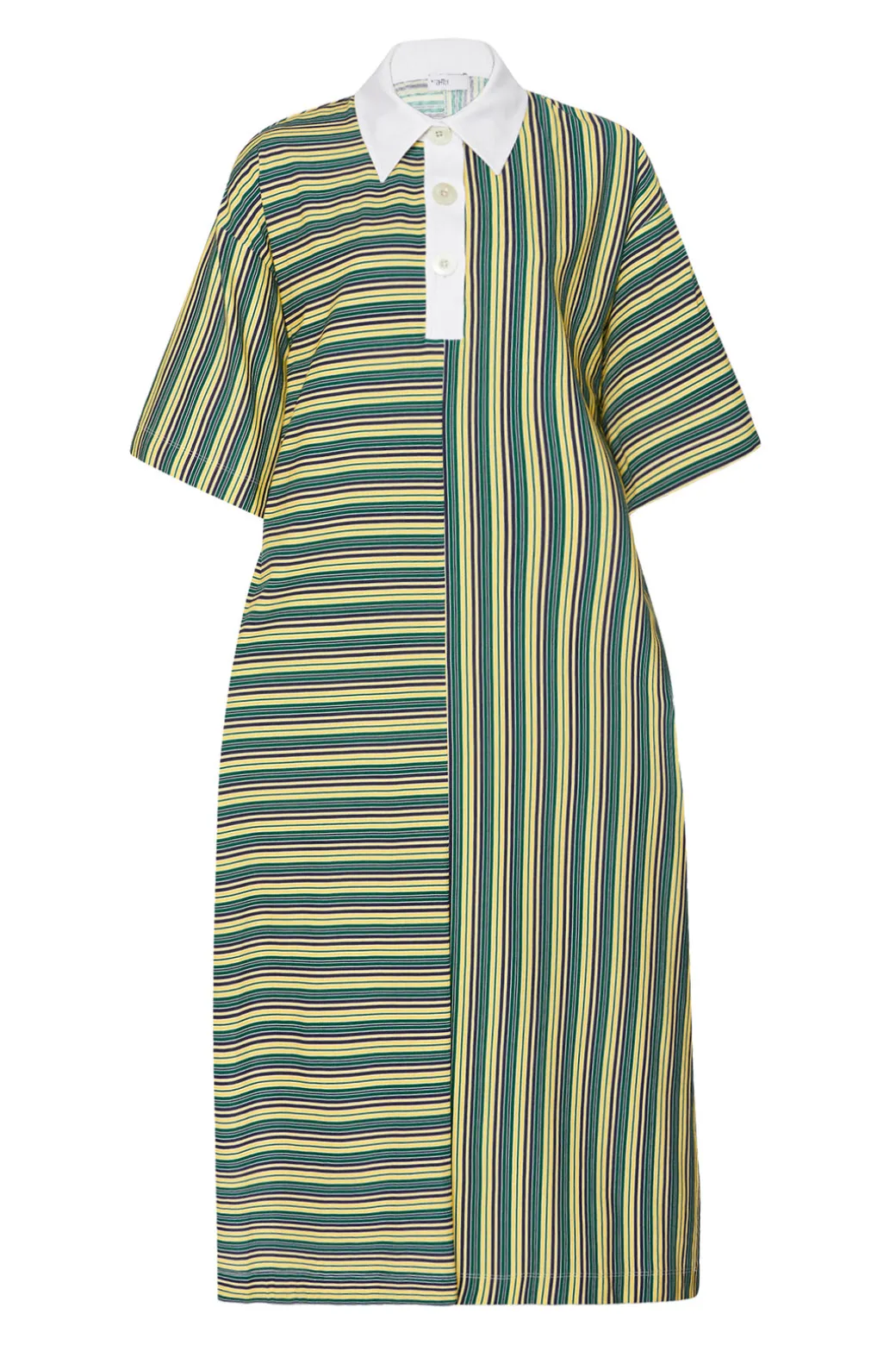 SHORT SLEEVE RUGBY MAXI DRESS