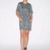 SHORT SLEEVE SHIFT DRESS - FOAM