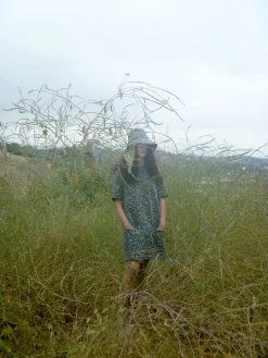 SHORT SLEEVE SHIFT DRESS - FOAM