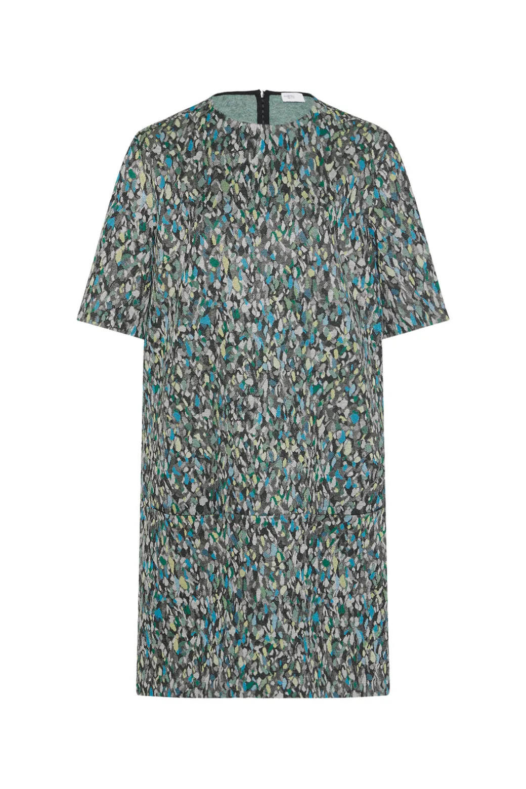 SHORT SLEEVE SHIFT DRESS - FOAM