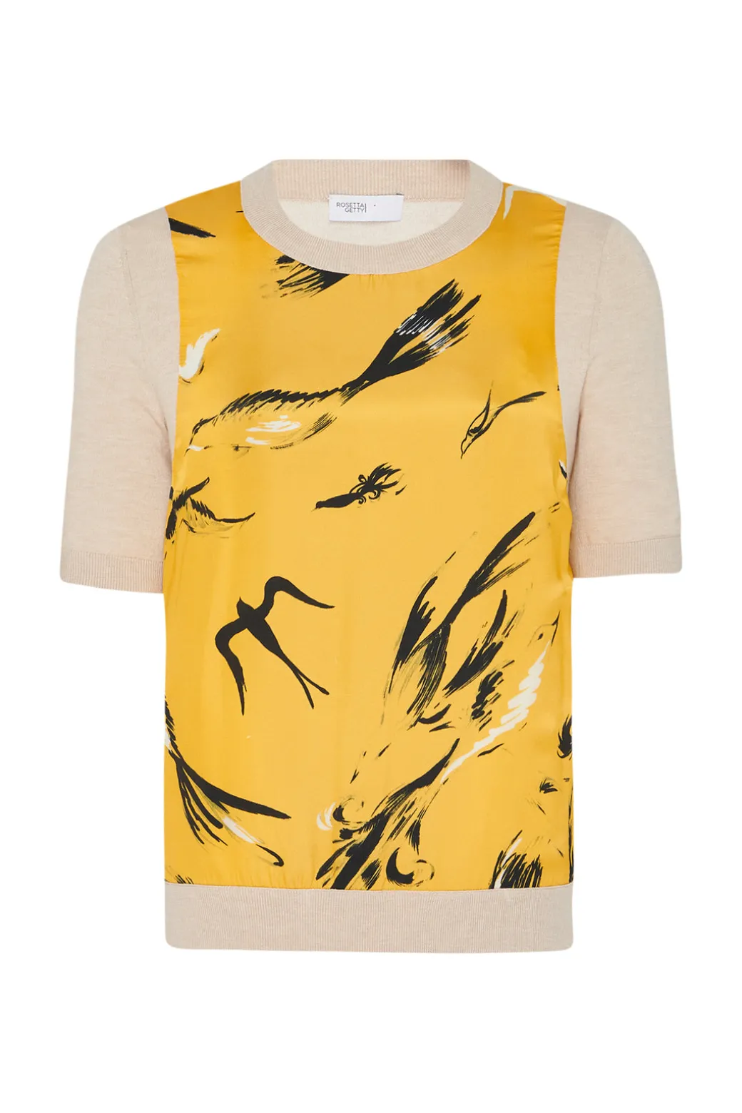 SILK INSET T-SHIRT