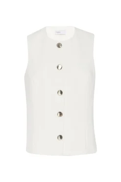 SLEEVELESS BUTTON FRONT TOP  - TECHNICAL CADY