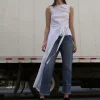 Sleeveless Split Apron T-Shirt