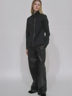 SLIM ZIP-UP SHIRT