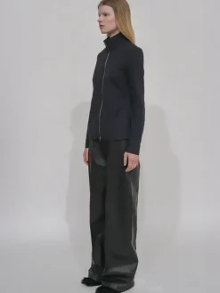 SLIM ZIP-UP SHIRT