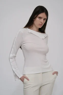 SNAP TURTLENECK TOP