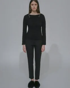 SNAP TURTLENECK TOP