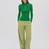 STRAIGHT TAPER TAB PANT - FLUID POPLIN