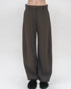 STRAIGHT TAPER TAB PANT - VISCOSE TWILL