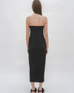 STRAPLESS TWIST FRONT DRESS
