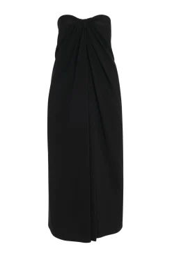 STRAPLESS TWIST FRONT DRESS