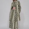 TAILORED COAT - EMBOSSED PYTHON