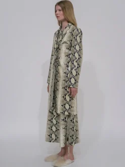 TAILORED COAT - EMBOSSED PYTHON