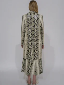 TAILORED COAT - EMBOSSED PYTHON