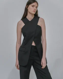 TAILORED CROSS FRONT TOP