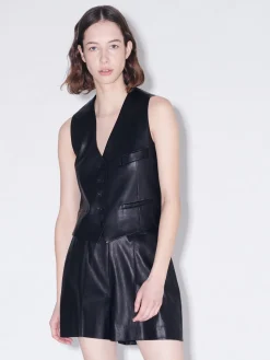 Tailored Leather Vest