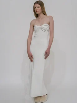 TWIST STRAPLESS DRESS