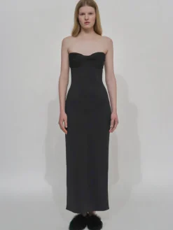 TWIST STRAPLESS DRESS