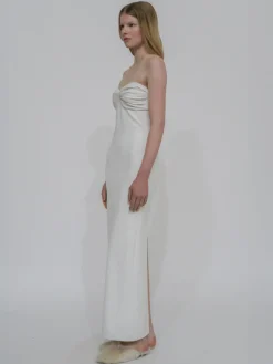 TWIST STRAPLESS DRESS