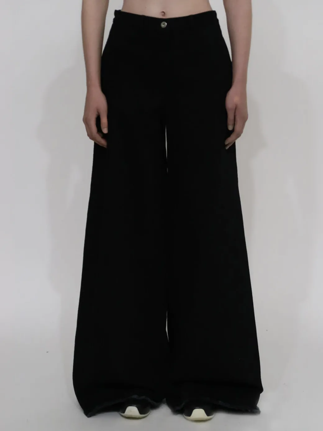 WIDE FLARE PANT - BLACK DENIM