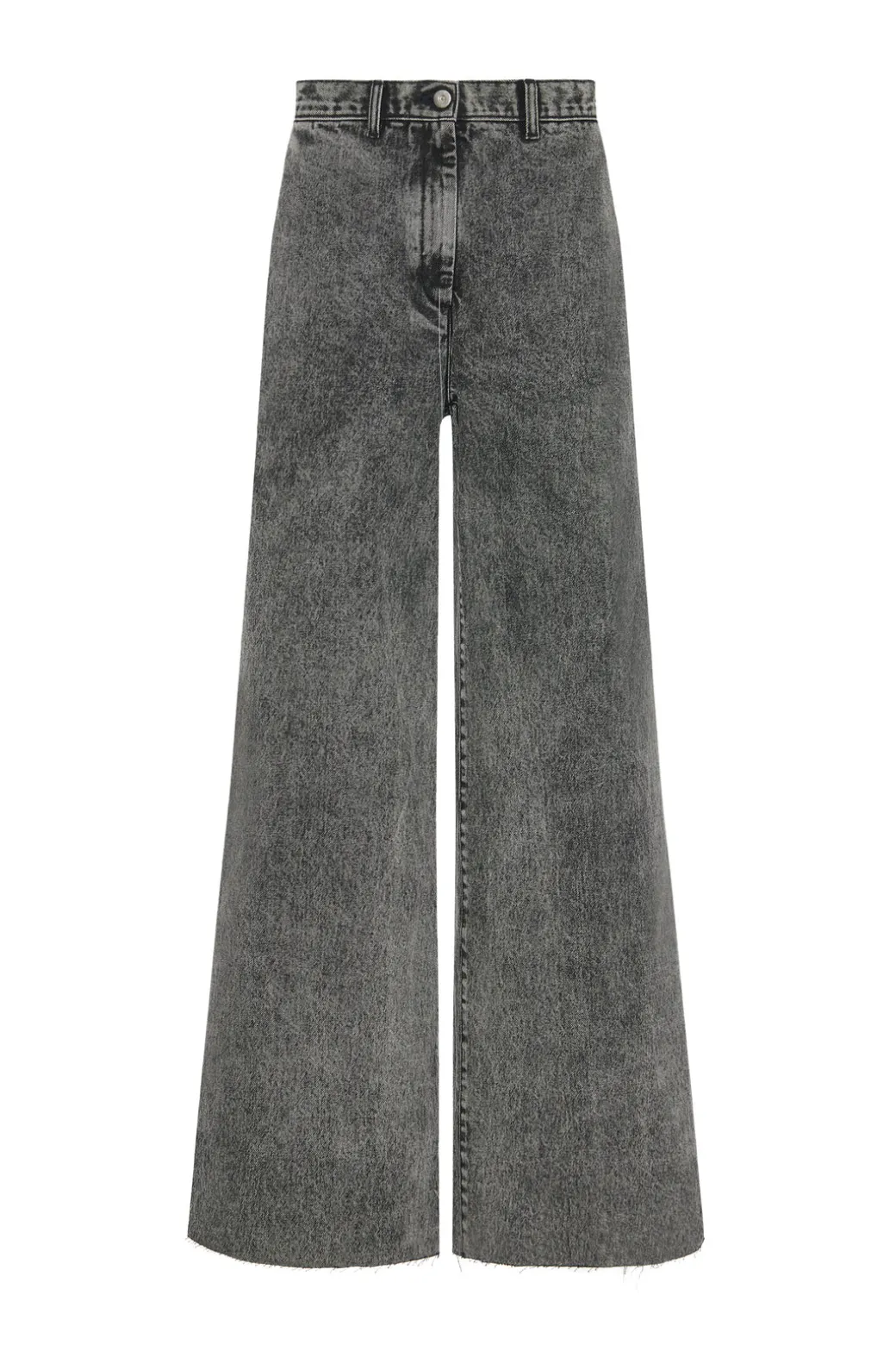 WIDE FLARE PANT - BLACK DENIM