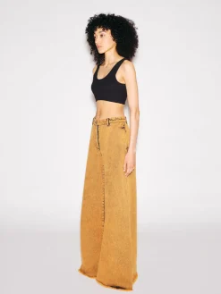 WIDE FLARE PANT - DENIM