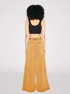 WIDE FLARE PANT - DENIM