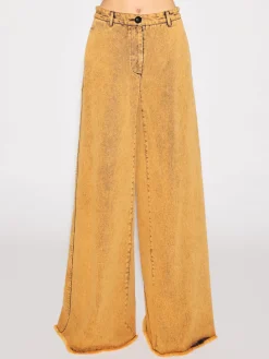 WIDE FLARE PANT - DENIM