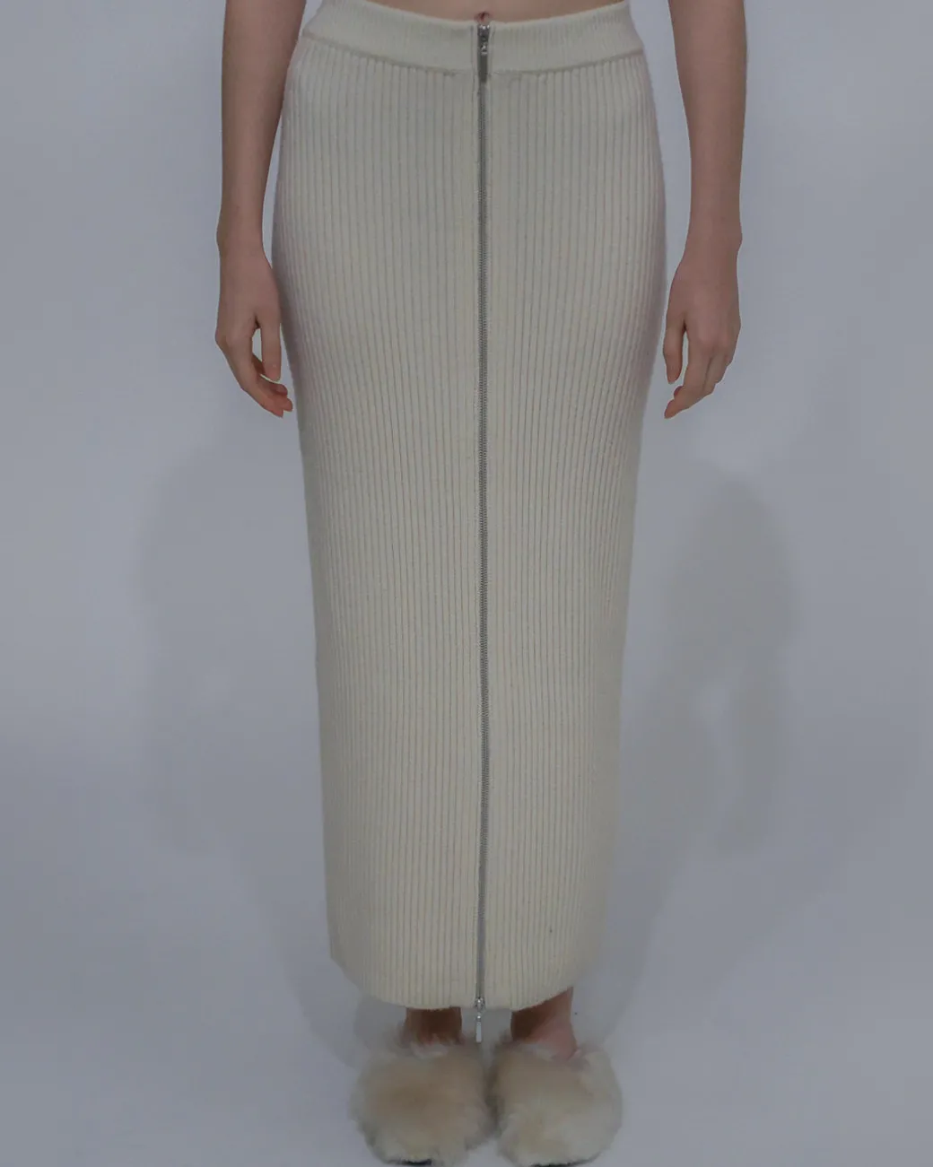 ZIP UP MAXI SKIRT