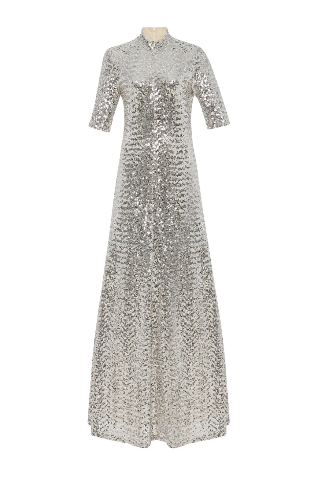 ZIP UP TURTLENECK GOWN