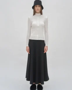 ZIP UP TURTLENECK TOP