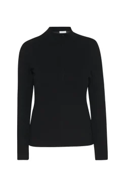 ZIP UP TURTLENECK TOP