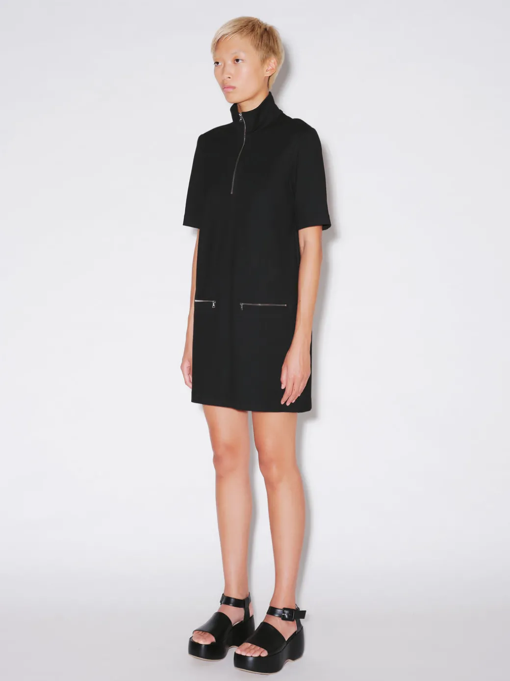 ZIP-UP SHIFT DRESS